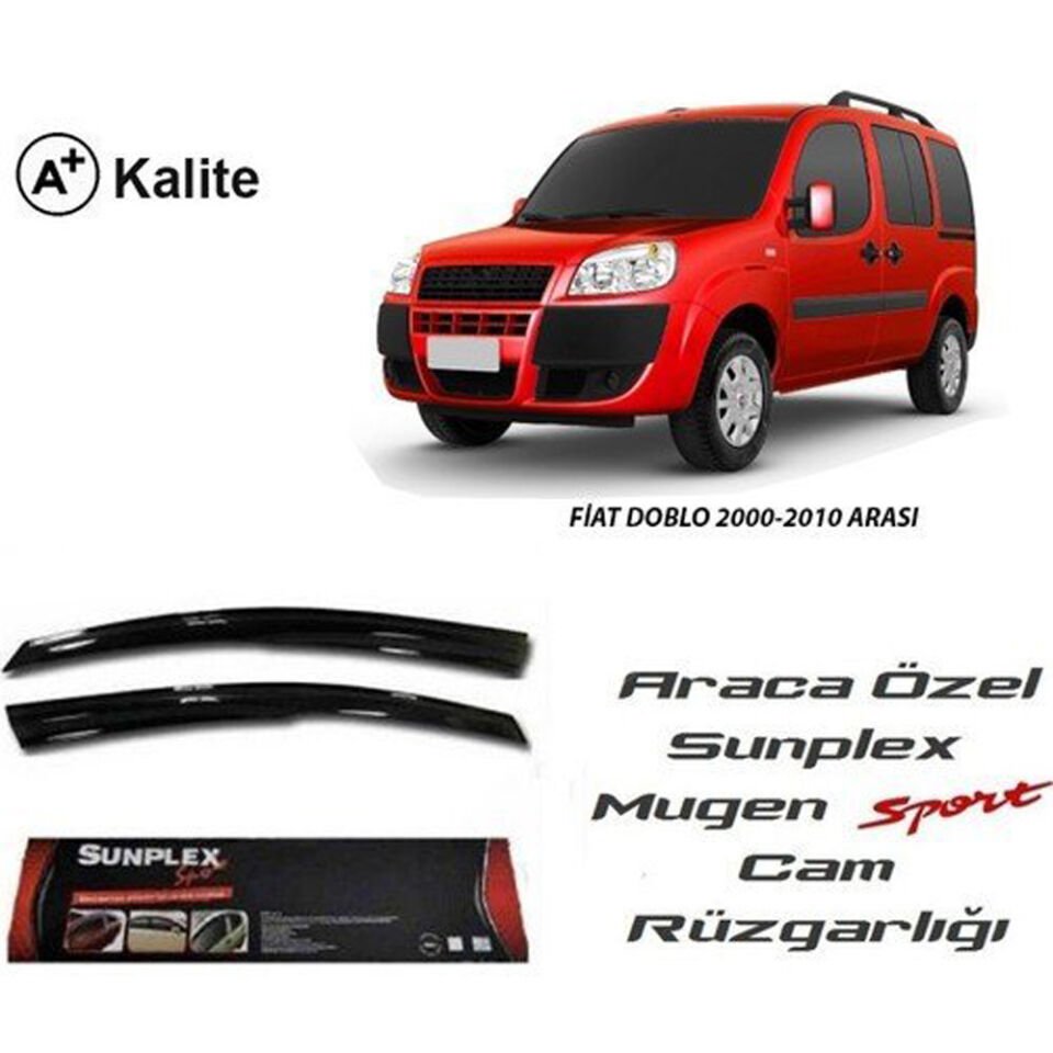 FIAT DOBLO I 2000-2009 MUGEN CAM RÜZGARLIĞI ÖN