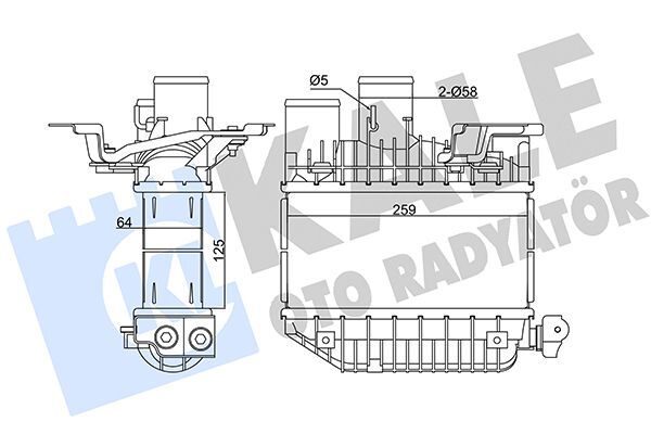TOYOTA AVENSIS 99-08 TURBO RADYATÖRÜ 17940-27030 KALE