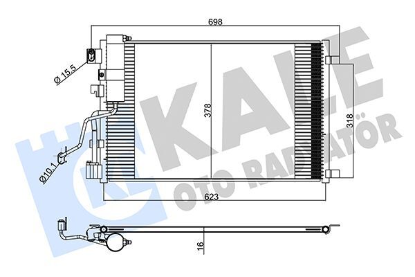 NISSAN QASHQAI (J10) 07-13 KLIMA RADYATÖRÜ 92100-JD500 KALE