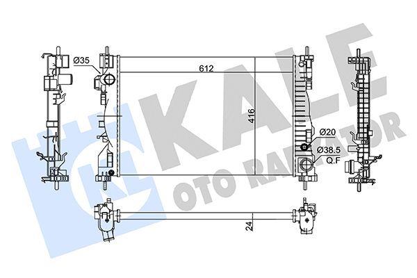 FIAT ALFA GIULIETTA 10- SU RADYATÖRÜ 50514466 KALE