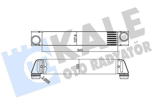 BMW E65 vb. 01-12 TURBO RADYATÖRÜ 17517790846-PMC000010- PML000010 - PML000011 KALE