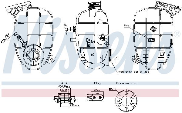 BMW F20-21-22-23-F30-31-34-35-4F32-33-36 10-16 RADYATÖR YEDEK SU DEPOSU 17137642160 BSG