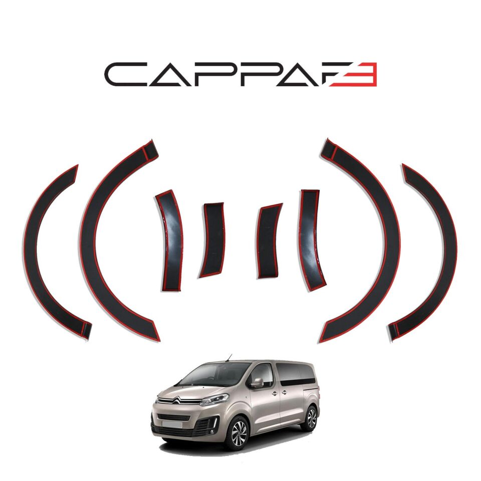 Citroen Jumpy 2017- Yılı ve Sonrası Uyumlu Çamurluk Dodik 8 Parça