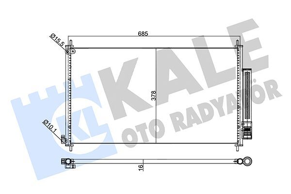 HONDA CRV 13- KLIMA RADYATÖRÜ 80110-T0A-A01 KALE