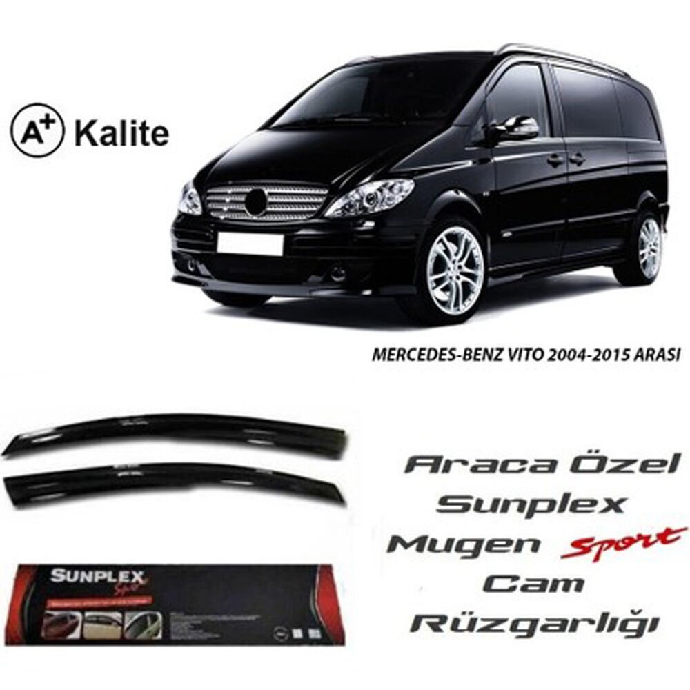 MERCEDES VITO 2004-2017 MUGEN CAM RÜZGARLIĞI 2prç