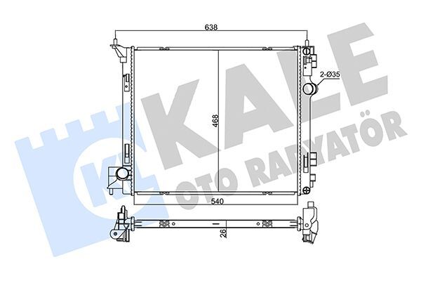 XTRAIL (T32) 14- SU RADYATÖRÜ 21410-4BE0A KALE