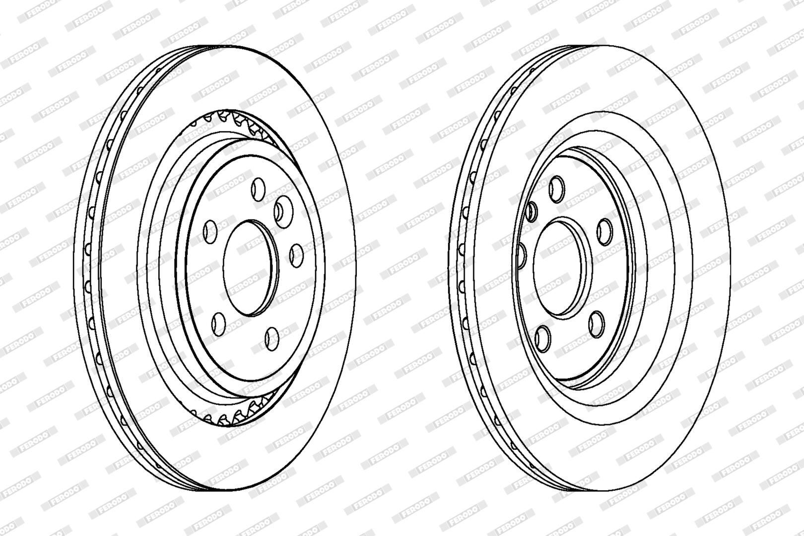 VOLVO S60/S80/V60/V70/XC60 06- FREN DISKI ARKA 31341483 FERODO 2'li Paket