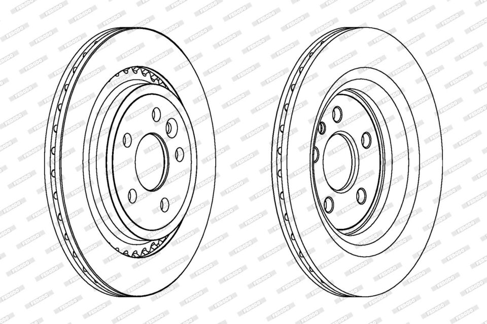 VOLVO S60/S80/V60/V70/XC60 06- FREN DISKI ARKA 31341483 FERODO 2'li Paket