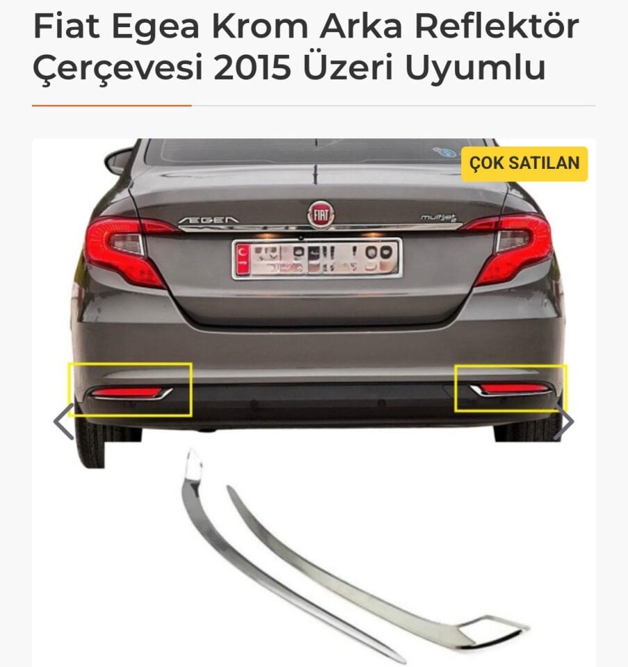 KROM ARKA REFLEKTÖR EGEA