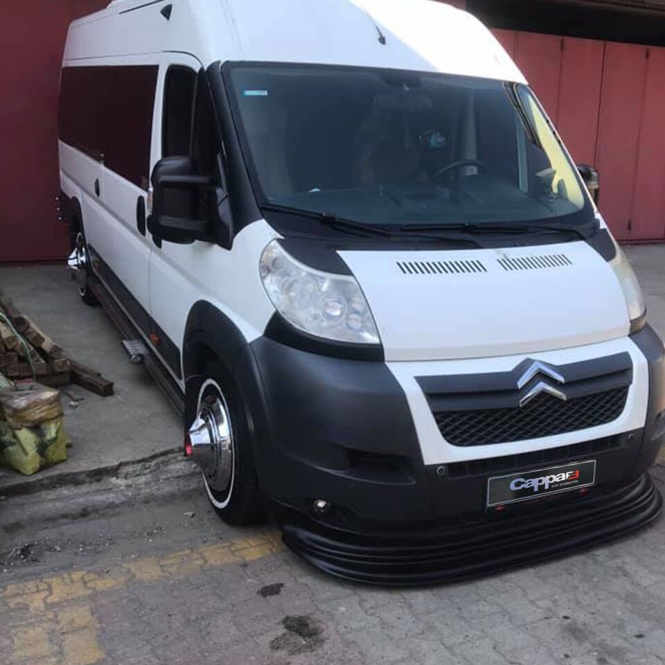 Citroen Jumper 2006-2014 Yılı Uyumlu Ön Tampon Lip Siyah