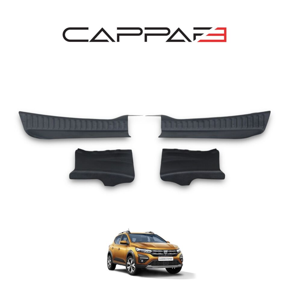 Dacia Sandero 2021- Yılı ve Sonrası Uyumlu Bagaj Koruma Eşiği 4 Parça