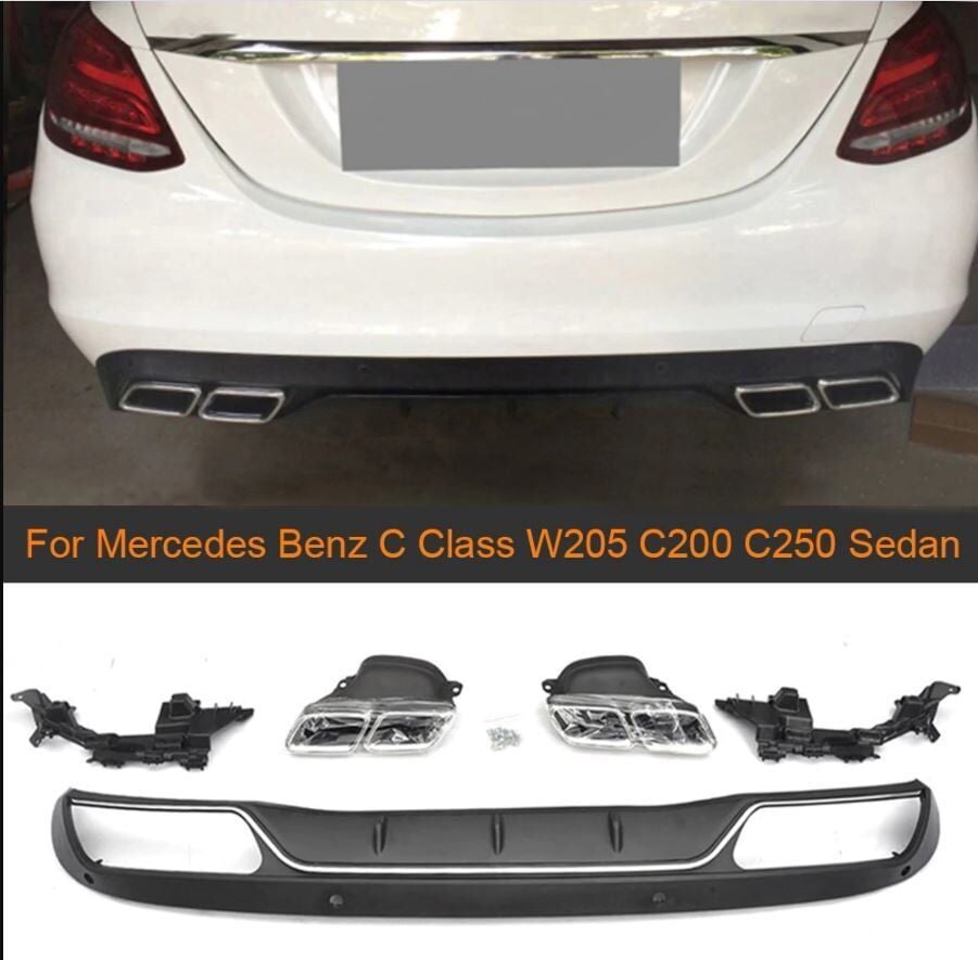 MERCEDES W205 AMG DİFÜZÖR