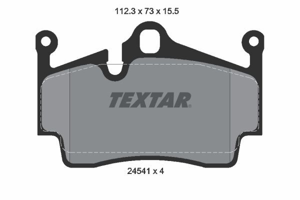 PORSCHE 718 BOXSTER 16- FREN BALATASI ARKA 98735293903 TEXTAR