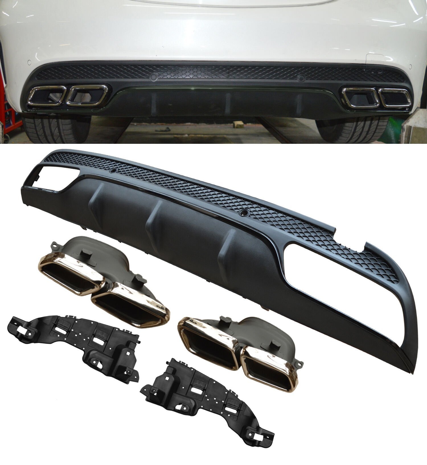 MERCEDES W205 COUPE DİFÜZÖR