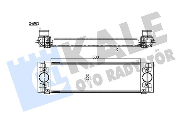 FORD TRANSIT V-347 06- TURBO RADYATÖRÜ 8C16 9L440 CA KALE