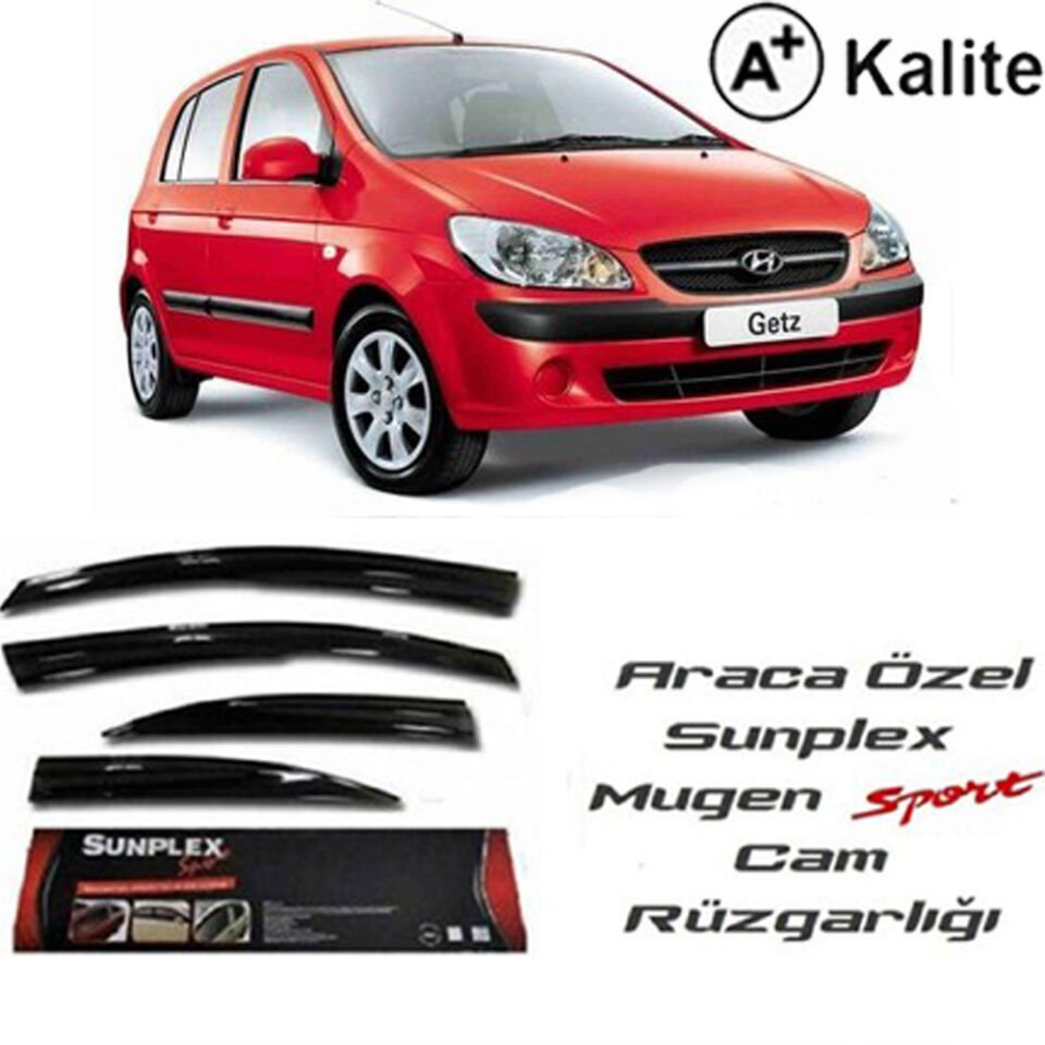 HYUNDAI GETZ 2002-2011 MUGEN CAM RÜZGARLIĞI 4prç