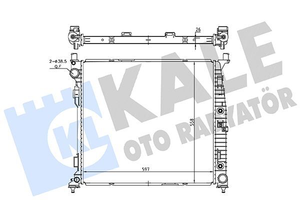 MERCEDES-BENZ W166 11- SU RADYATÖRÜ A0995001303 KALE