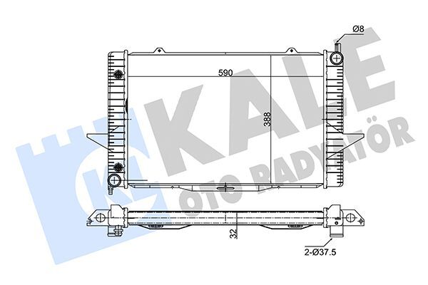 VOLVO C70/S70/V70/XC70 98- SU RADYATÖRÜ 8601450 KALE