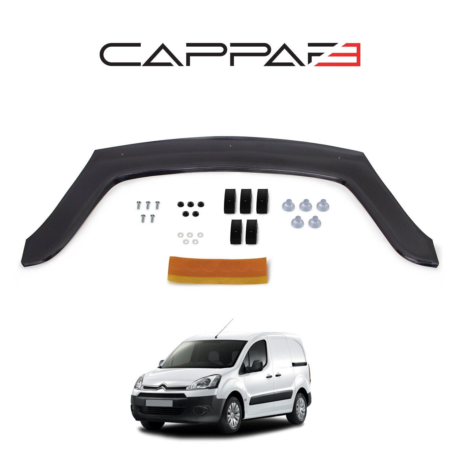 Citroen Berlingo 2009-2018 Yılı Arası Uyumlu Kaput Rüzgarlığı 4mm