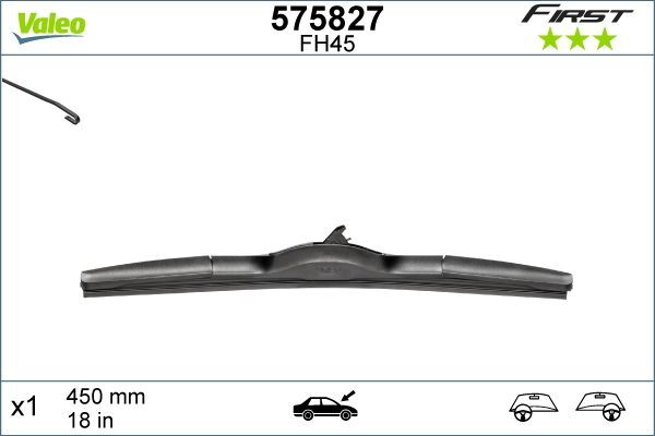 UNIVERSAL TÜMTÜM MODELLER 00- SILECEK SÜPÜRGESI ÖN 575827 VALEO