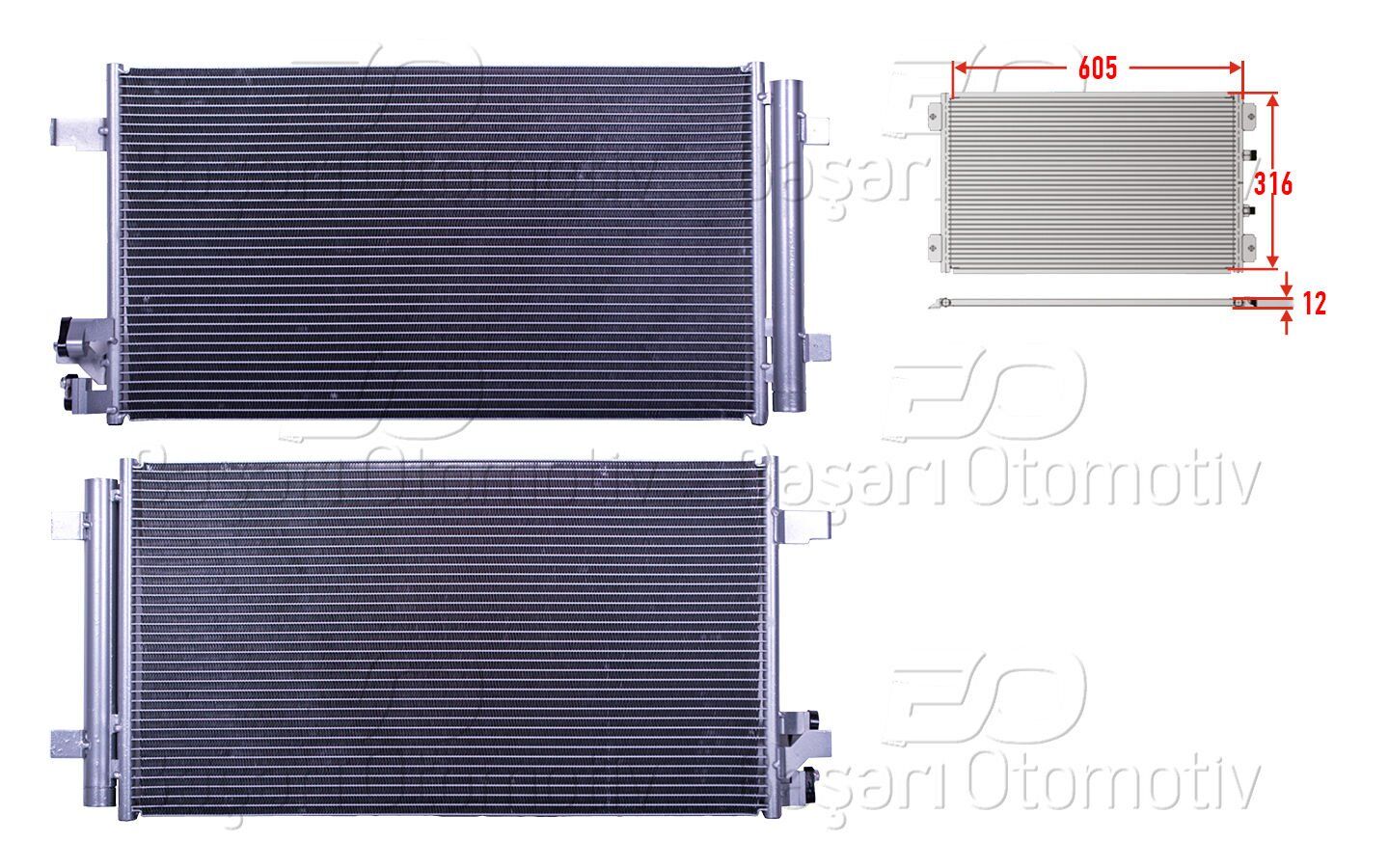 VOLKSWAGEN POLO-IBIZA-FABIA 17- KLIMA RADYATÖRÜ 2Q0816411A BSG