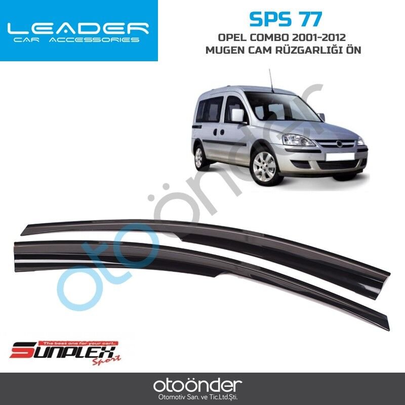OPEL COMBO 2001-2012 MUGEN CAM RÜZGARLIĞI 2prç