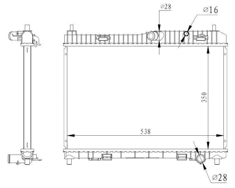 FORD FIESTA/B-MAX 13- SU RADYATÖRÜ AE81 8005 AB NRF