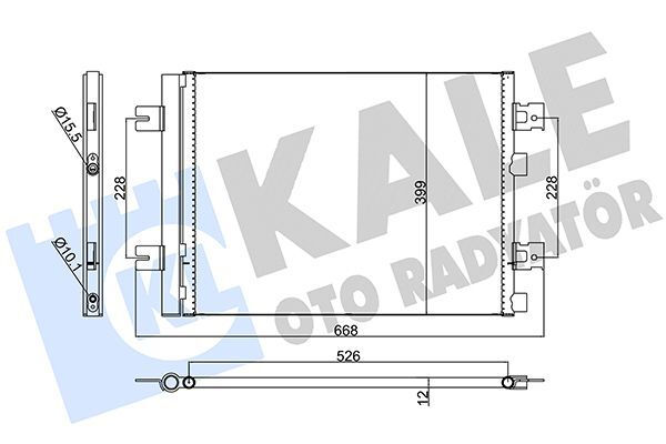 RENAULT CLIO IV/DUSTER/SANDERO/LOGAN 08- KLIMA RADYATÖRÜ 8200741257 KALE