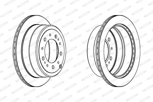 BMW E38-E31 90-01 FREN DISKI ARKA 34216757749 TRW 2'li Paket