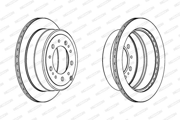 BMW E38-E31 90-01 FREN DISKI ARKA 34216757749 TRW 2'li Paket