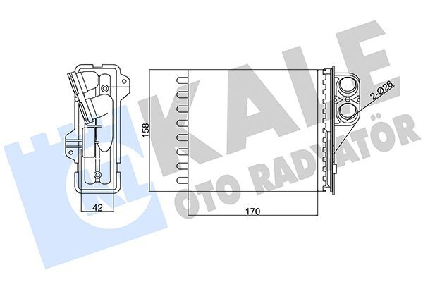 RENAULT LOGAN/SANDERO 07- KALORIFER RADYATÖRÜ 6001547484 KALE