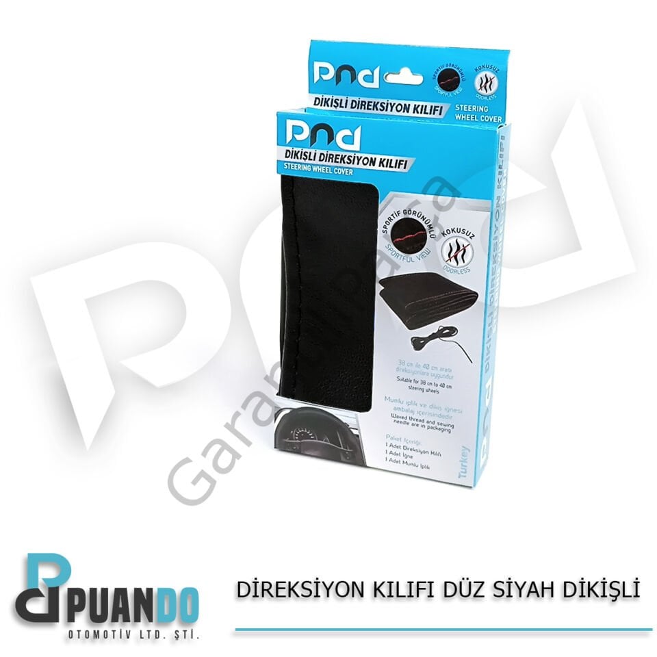 DIREKSIYON KILIFI DUZ SIYAH DIKISLI