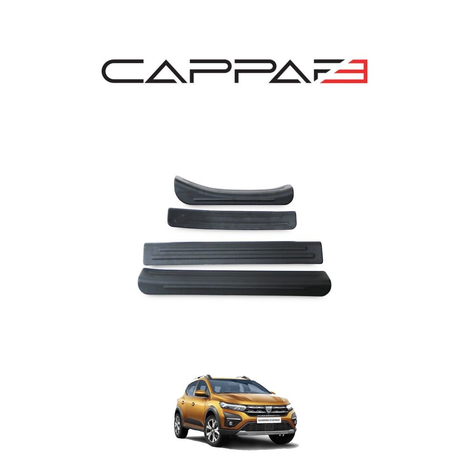 Dacia Sandero 2021- Yılı ve Sonrası Uyumlu Kapı Eşiği 4 Parça