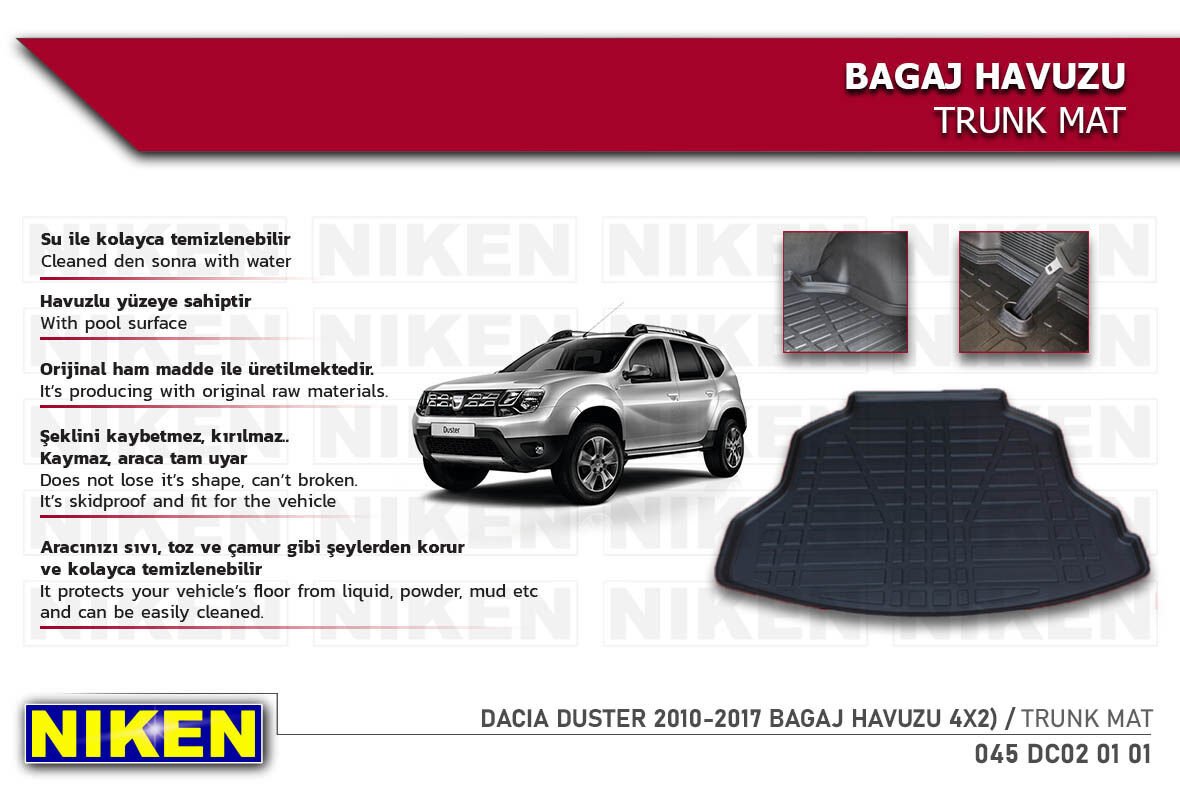 DACIA DUSTER 2010-2017 BAGAJ HAVUZU 4X2)