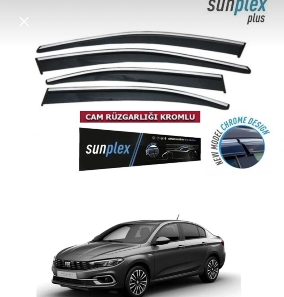 CHROME CAM RÜZGARLIĞI EGEA 2016- SUNPLEX