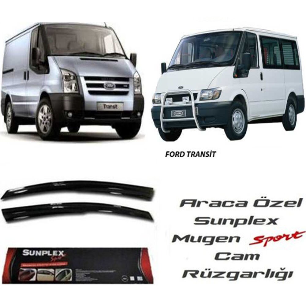 FORD TRANSİT 2002-2013 MUGEN CAM RÜZGARLI ÖN 2prç