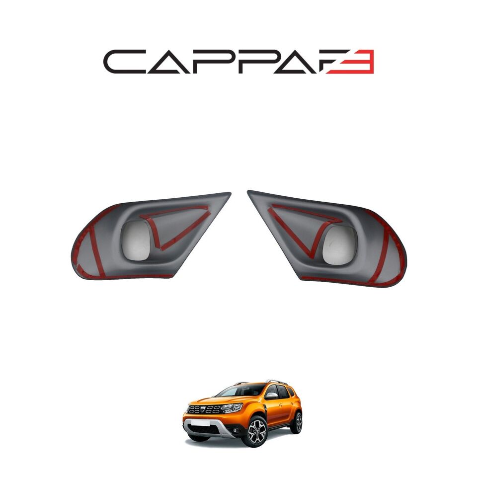 Dacia Duster 2018-2024 Yıl Aralığı Uyumlu Sis Farı Çerçevesi 2 Parça