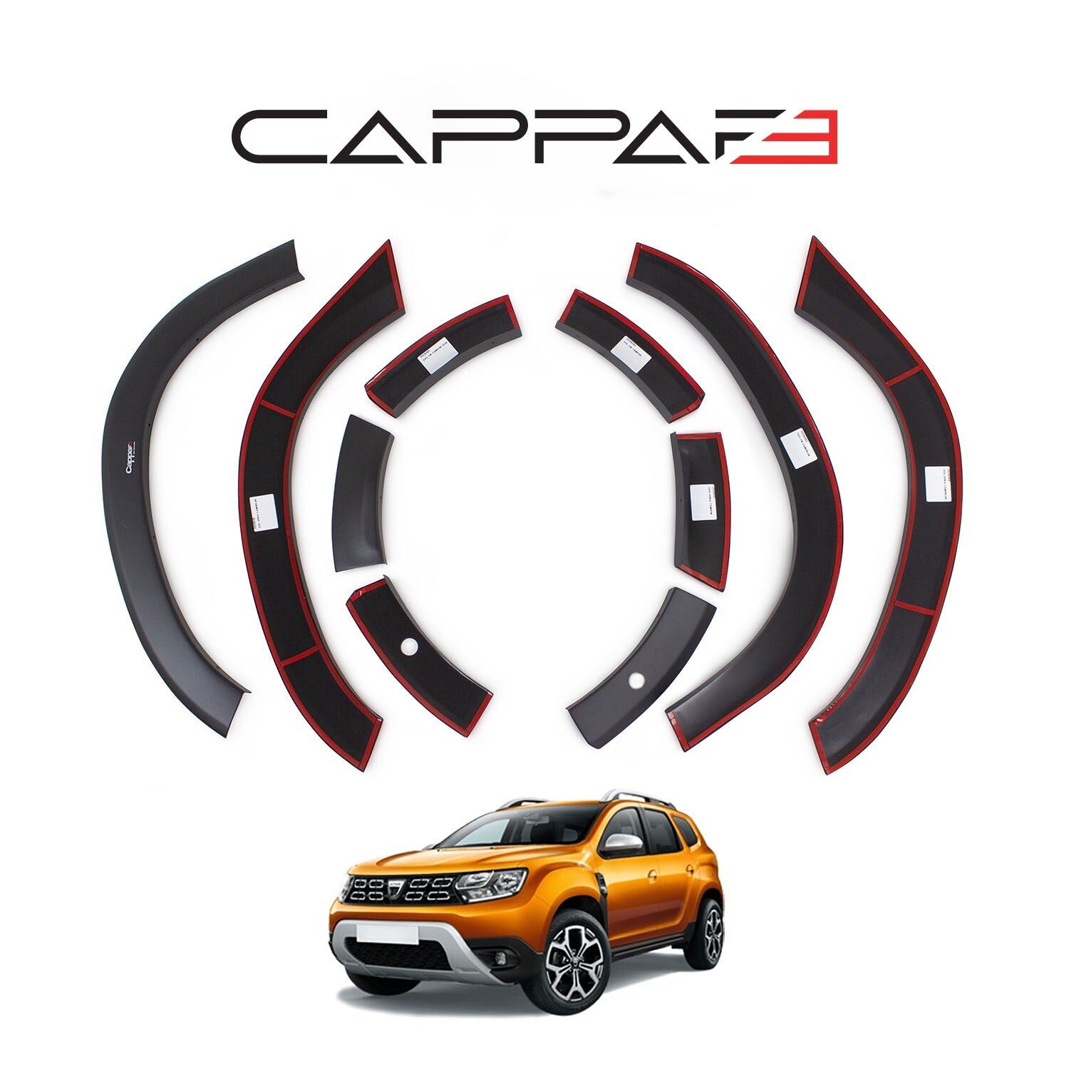 Dacia Duster 2018-2024 Yıl Aralığı Uyumlu Çamurluk Dodik 8 Parça