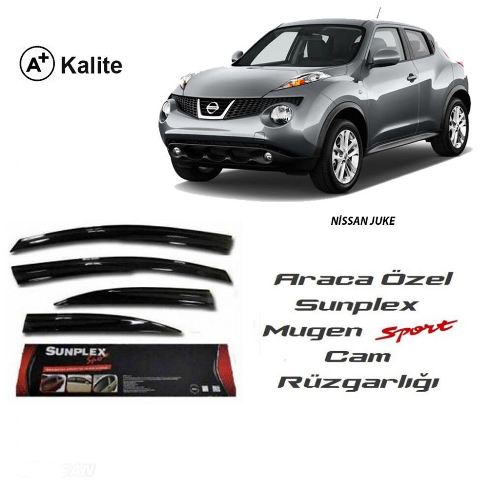 NISSAN JUKE SPORT STYLE MUGEN CAM RÜZGARLIĞI 4prç