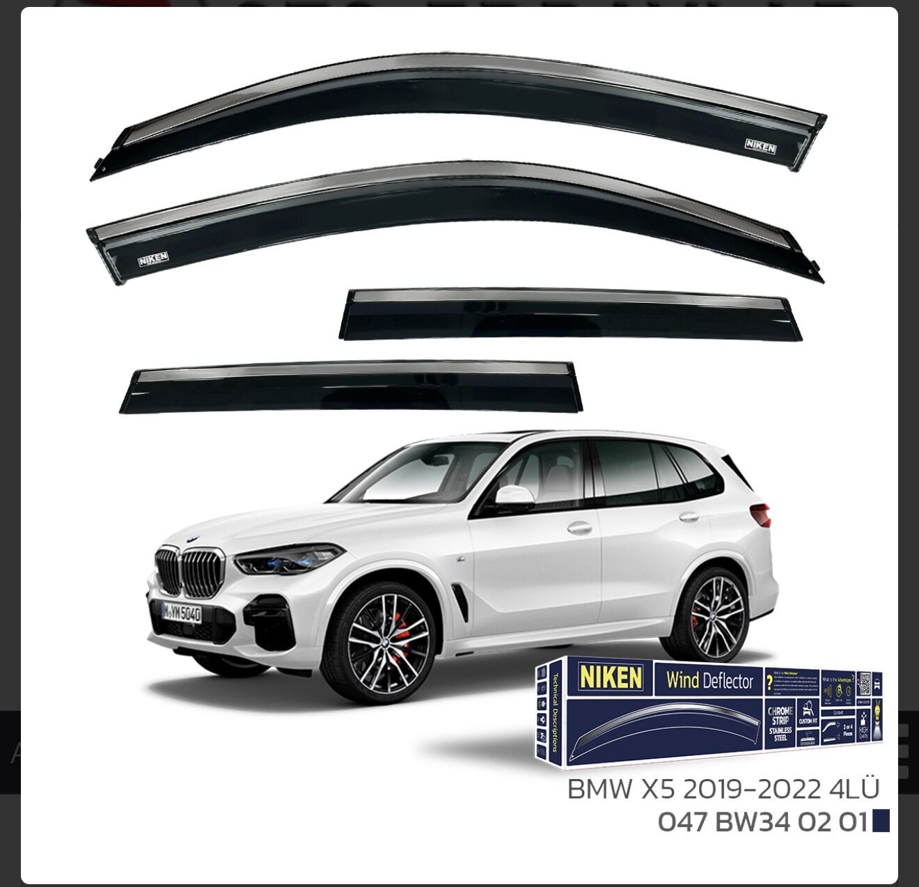 CHROME CAM RÜZGARLIĞI X5 2020 NIKEN