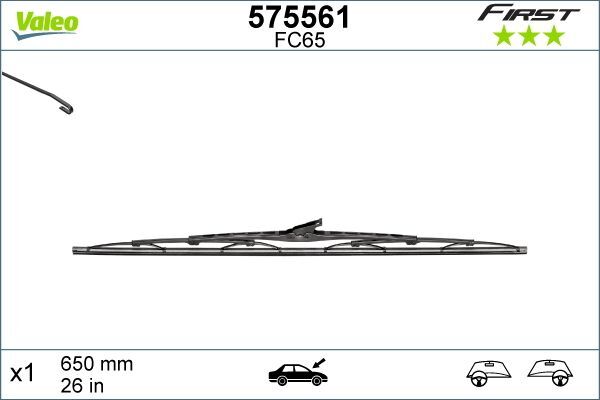 FIAT TÜM MODELLER 00- SILECEK SÜPÜRGESI 3397011402 VALEO