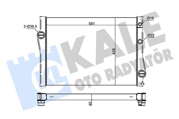 BMW X5 E70-X5 E70 LCI-X6 E71 07-16 SU RADYATÖRÜ 17117533472 KALE