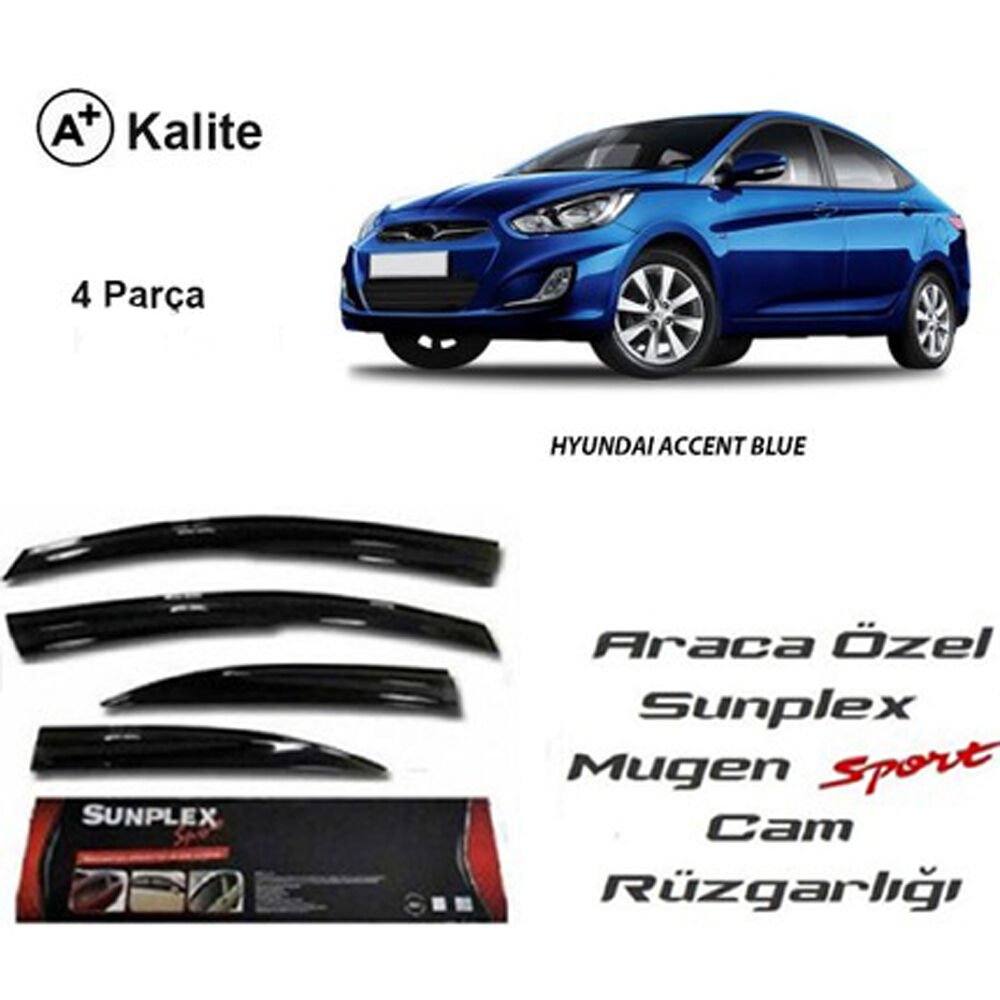 HYUNDAI BLUE 2011-2017 MUGEN CAM RÜZGARLIĞ ÖN-ARK4prç