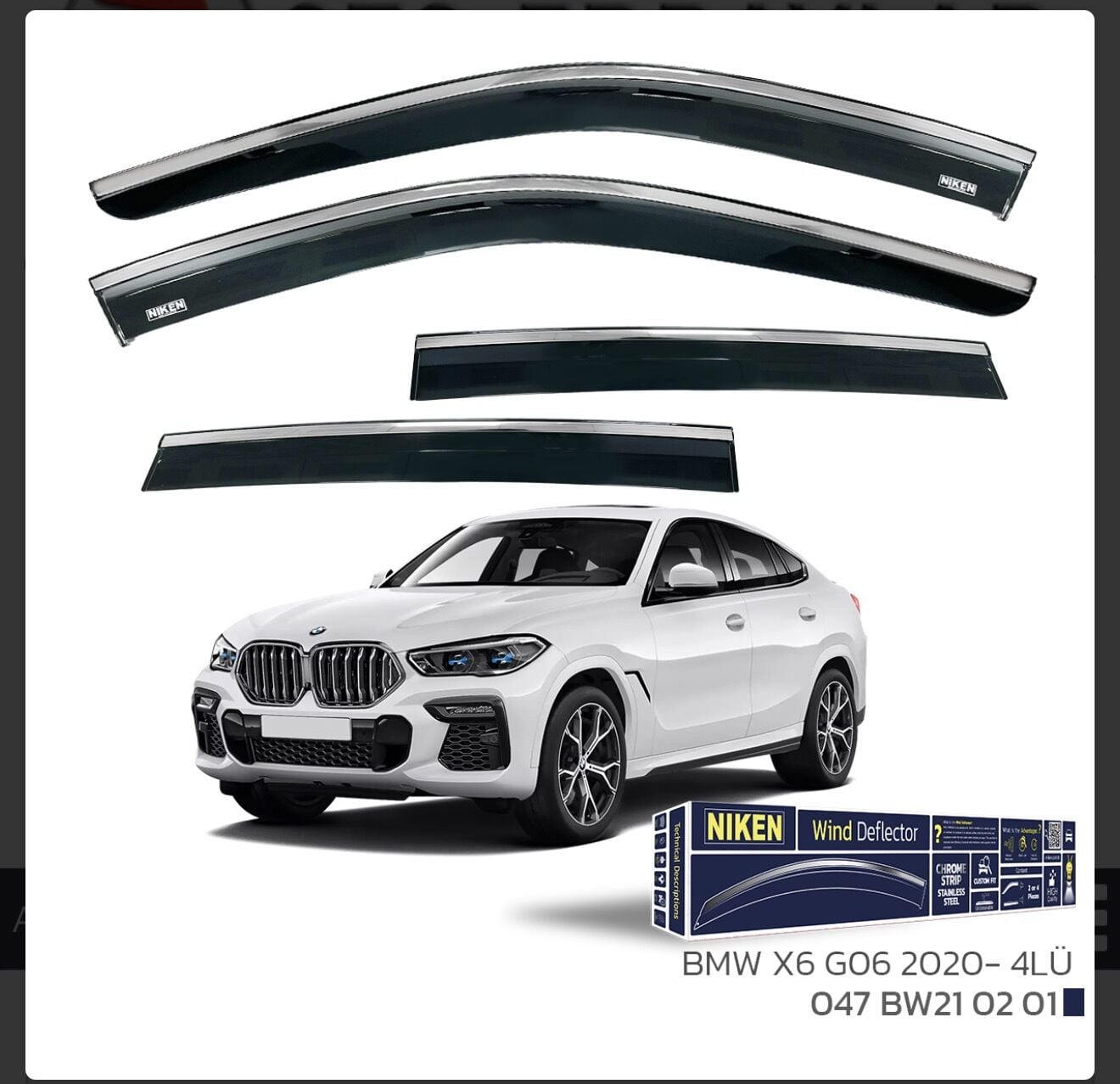 CHROME CAM RÜZGARLIĞI X6 NIKEN