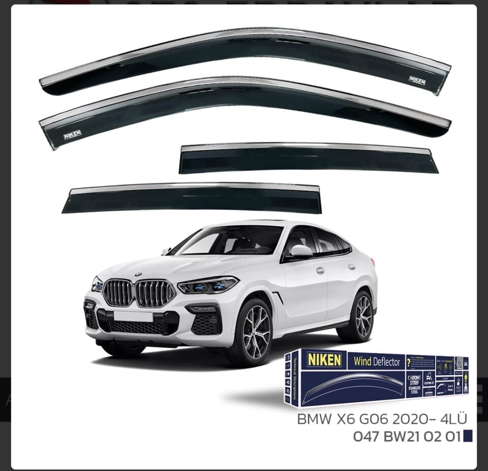 CHROME CAM RÜZGARLIĞI X6 NIKEN