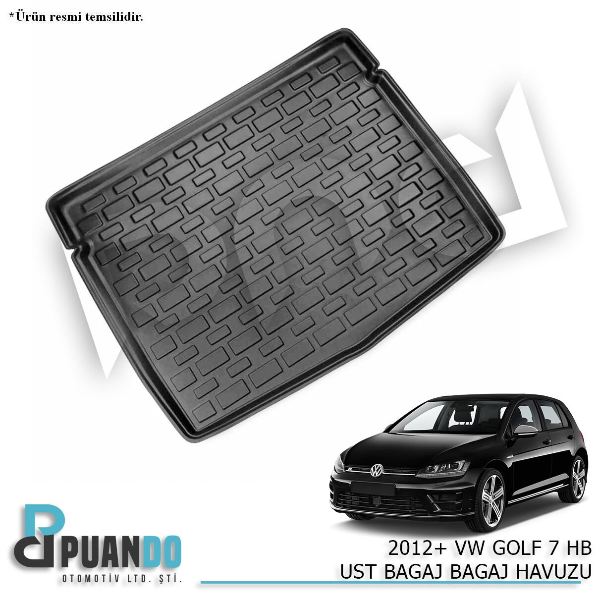 2012+ VW GOLF 7 HB UST BAGAJ BAGAJ HAVUZU