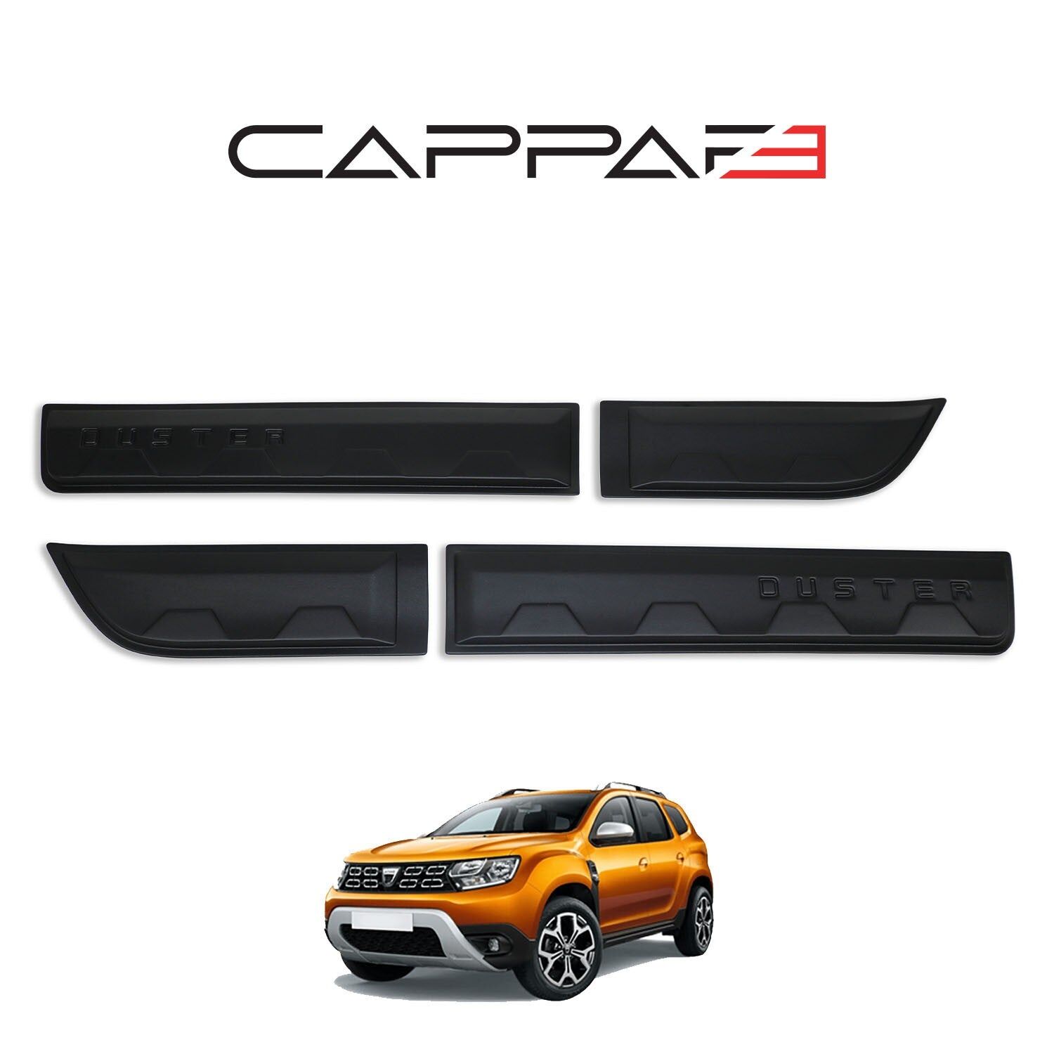 Dacia Duster 2018-2024 Yıl Aralığı Uyumlu Damalı Kapı Dodik 4 Parça
