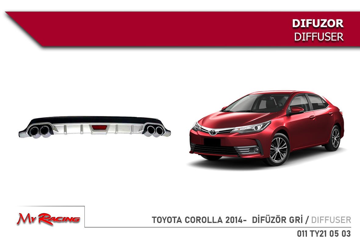 TOYOTA COROLLA 2014- DİFÜZÖR GRİ