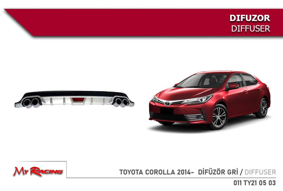 TOYOTA COROLLA 2014- DİFÜZÖR GRİ