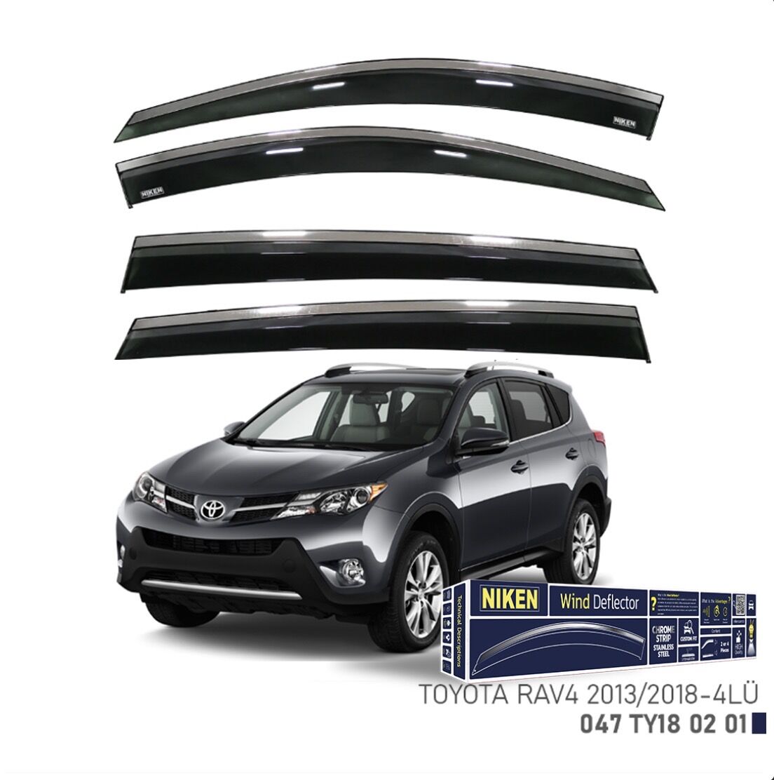 CHROME CAM RÜZGARLIĞI RAV4 2013- NIKEN